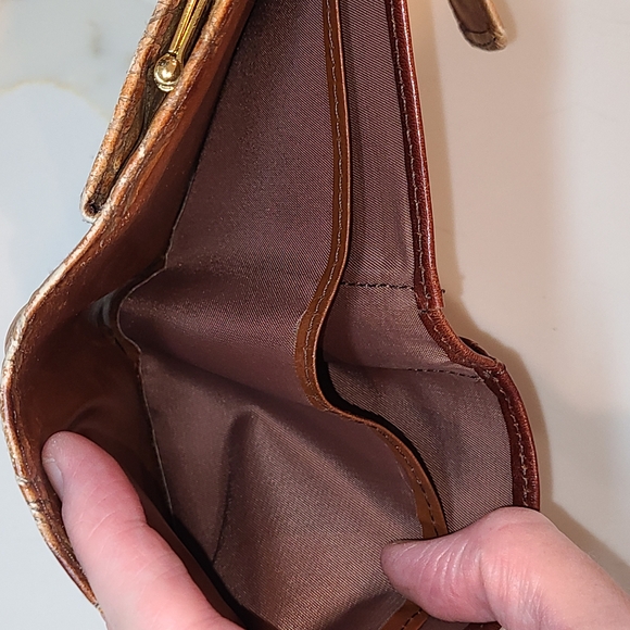 Brahmin Tan Crocodile Embossed Wallet - Picture 10 of 13